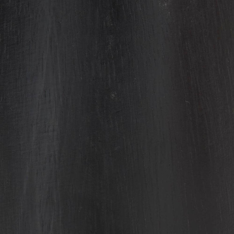 Wood Tabletop Candlestick, Black