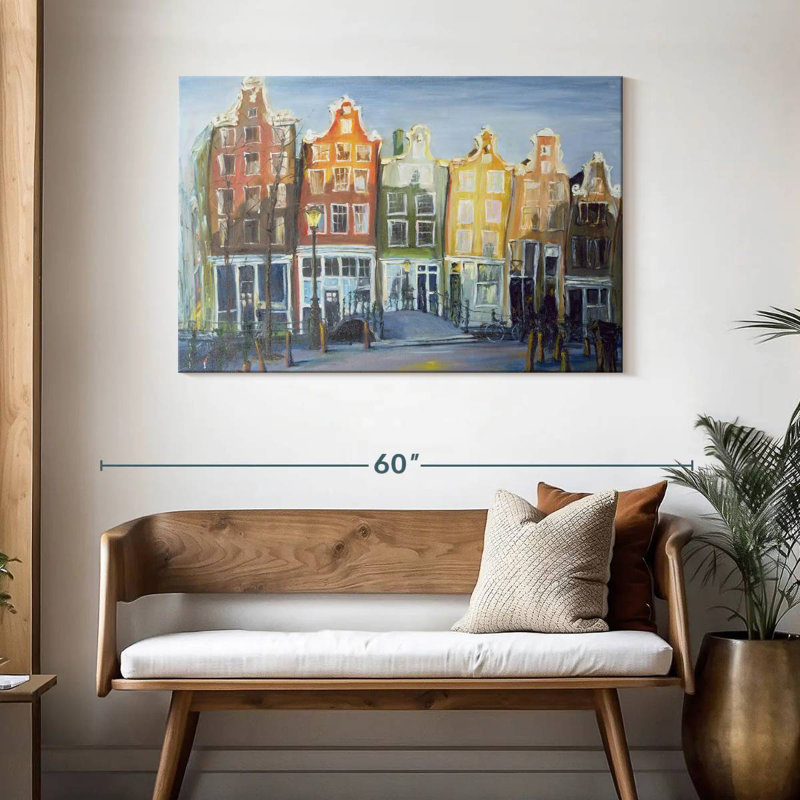 Les maisons Sireci à Amsterdam, H 30 po x l 45 po