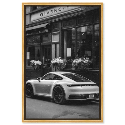 «Parked at the Store», impressions sur toile noires et blanches par Notoriart