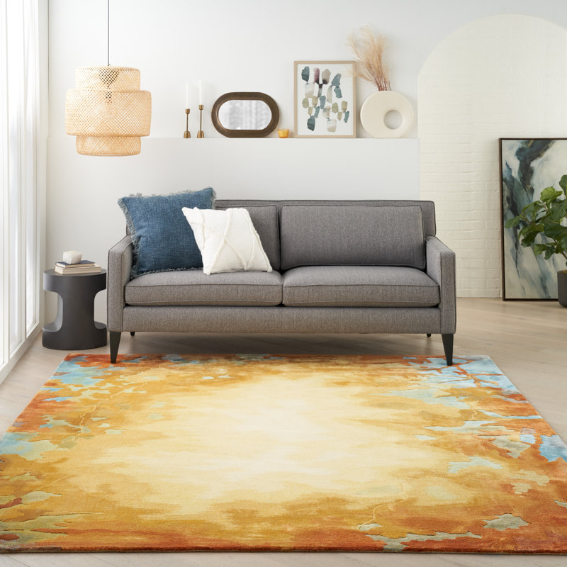 Prismatic Abstract Area Rug, Rectangle 7'9" x 9'9"