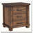 Rustic Three Drawer Reclaimed Solid Wood Nightstand