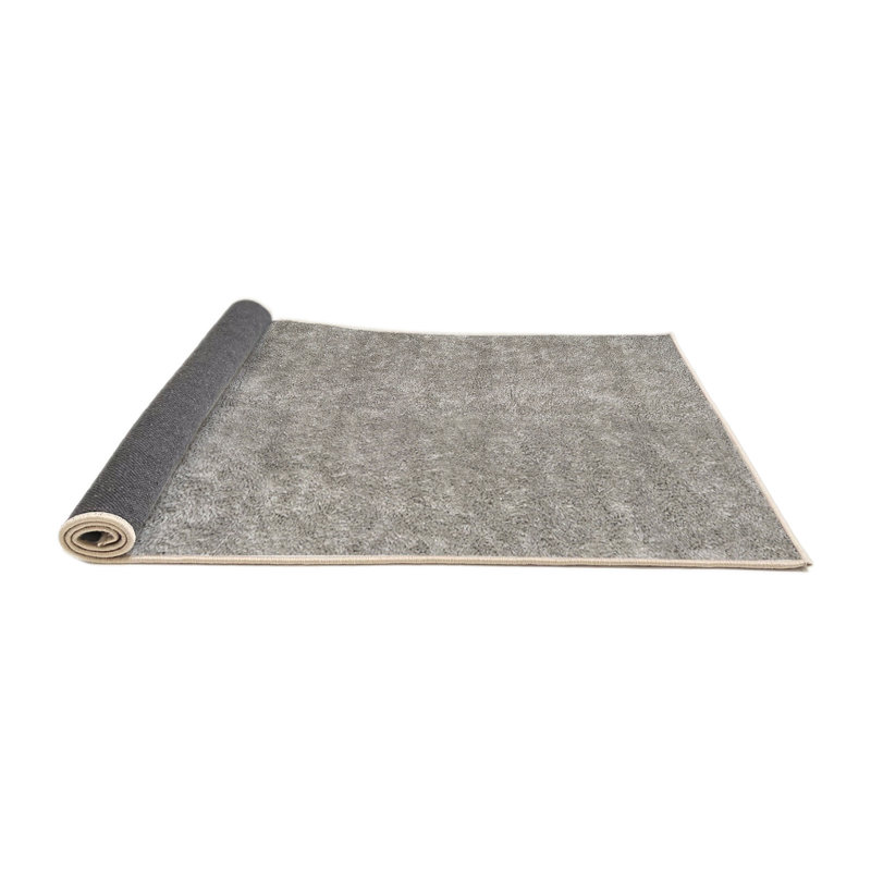 Tapis beige contemporain, Rond 7 pi