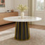 Ensemble de table de salle à manger 7 pièces avec 6 chaises en cuir PU-2070334258-2070334259