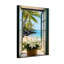 Paysage et nature vue sur la plage tropicale par une fenêtre ouverte-1376416941