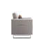 Fauteuil capitonné en lin-830998196