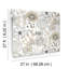 Papier peint artistique Bouquet neutre-112833537