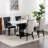High-End Tufted Solid Wood Contemporary PU And Velvet Upholstered Dining Chair With Wood Legs Nailhead Trim  2-Pcs Set-156797483-141108627