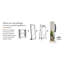 Portemanteaux 360 ° pivotant à 360 ° 69 po x 20 po Porte-manteaux avec miroir-787496203