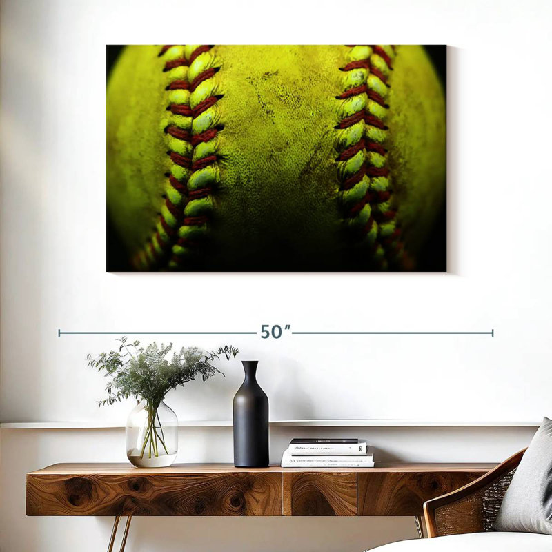 Sireci Dirty Softball, 26" H x 39" W