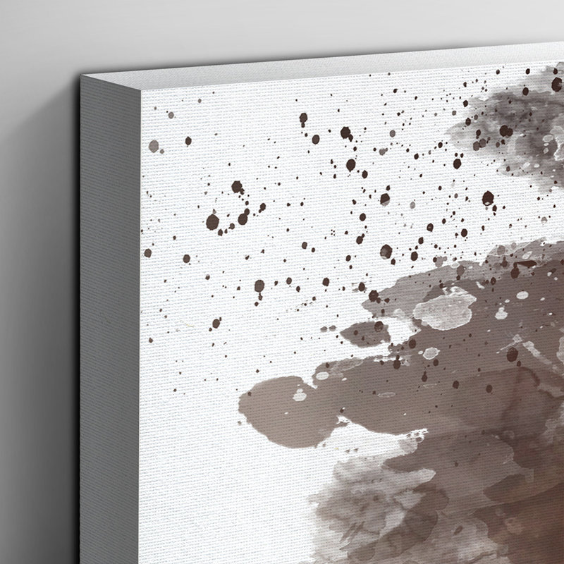 Pug Puppy Dog - Wall Art, 40cm H x 60cm W, Wrapped Canvas