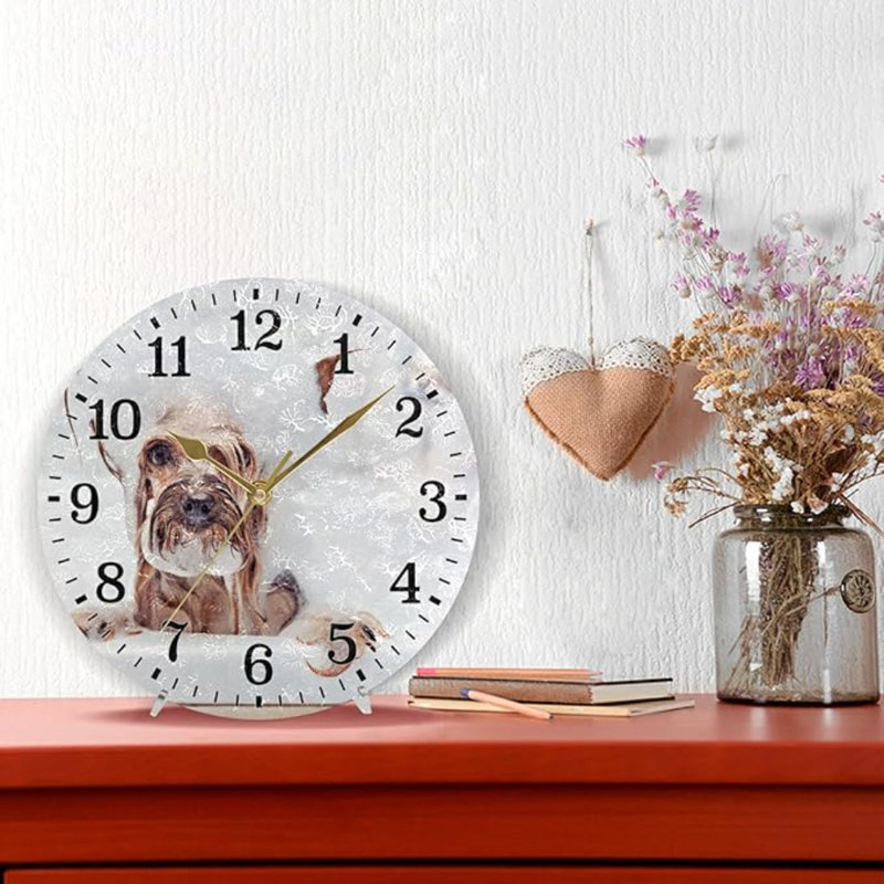 Horloge murale silencieuse pour salle de bain JUNZAN