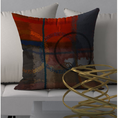 Abstract Reversible Throw Pillow