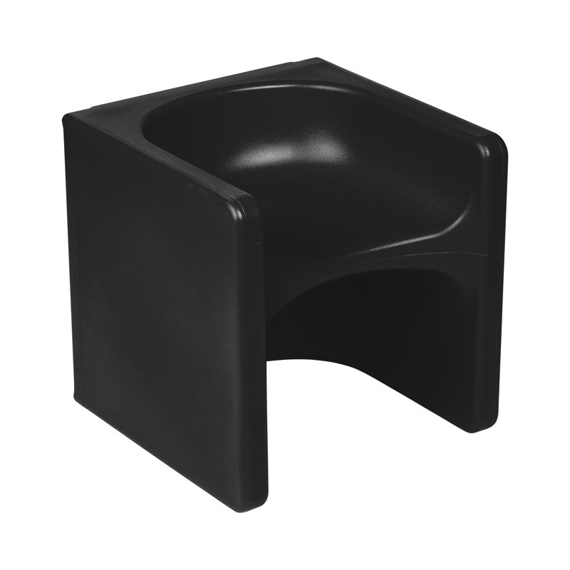 ECR4Kids Tri-Me 3-In-1 Cube Chair, Kids Furniture, Black, 1