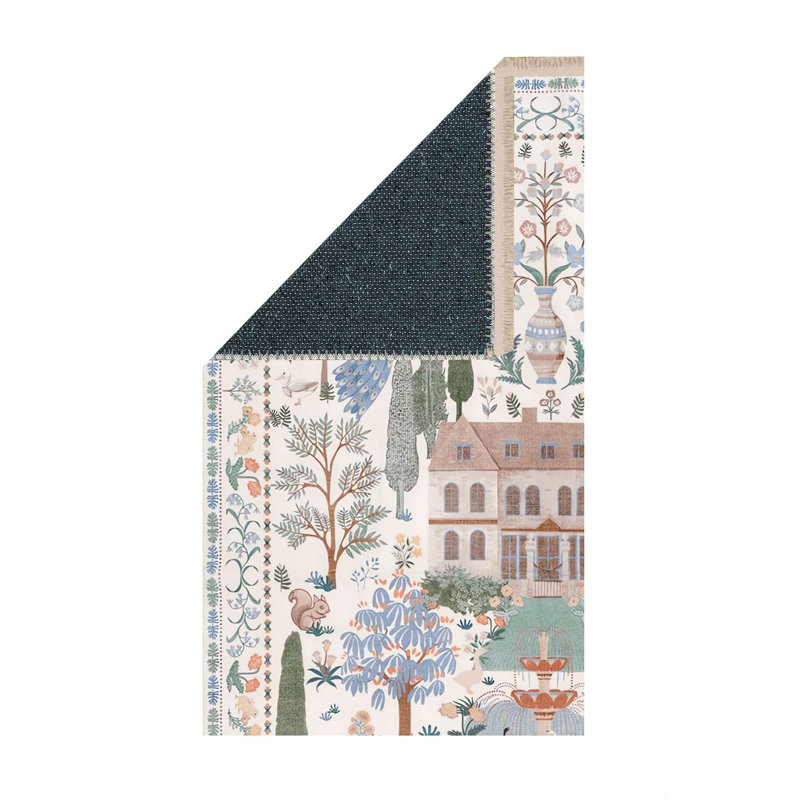 Tapestry Estate Scene Area Rug