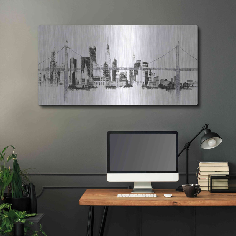 «Bridge And Skyline Silver» par Avery Tillmon