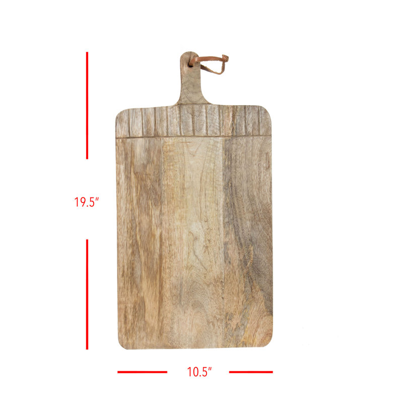 Planche à découper en bois de manguier Foreside Home & Garden, Beige, l 10,5 po x L 19,5 po
