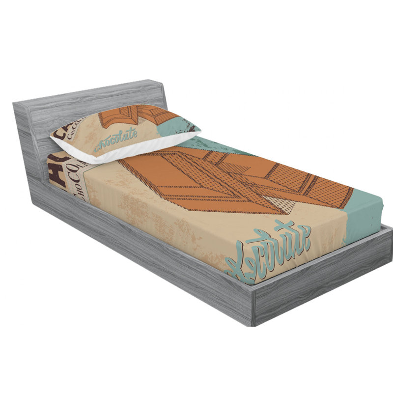 Ensemble de draps en micro-fibre, Ensemble de draps pour lit simple avec un drap-hou
