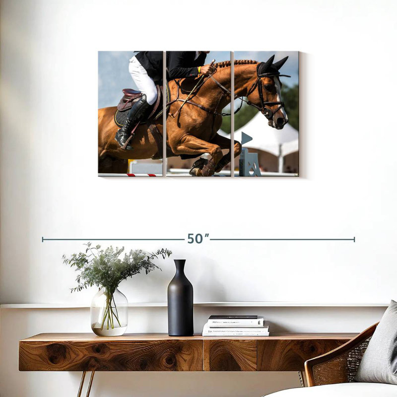 Sireci Equestrian Jumping Show, 20" H x 33" W