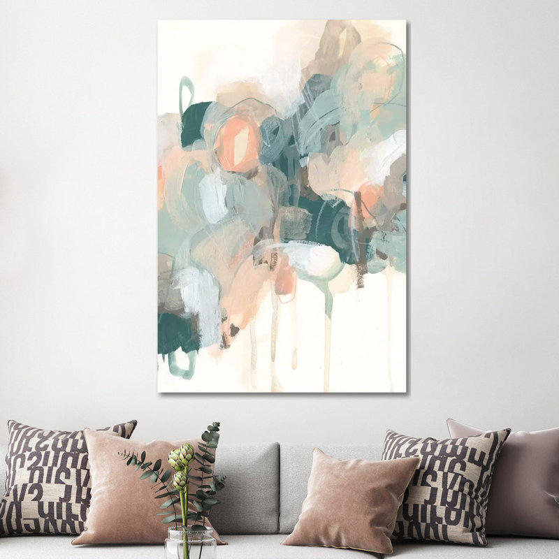 Atmospheric Abstract I 1 Piece Wrapped Canvas Wall Art, 152.5 cm H x 101.5 cm W
