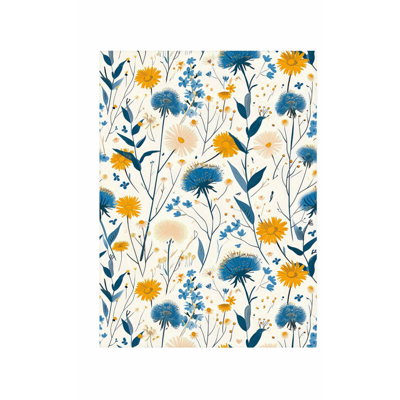 «Botanical Flowers Array I Cottage», reproduction d'art non encadrée, H 16 po x l 12 po