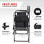 Chaise de réalisateur avec cadre noir