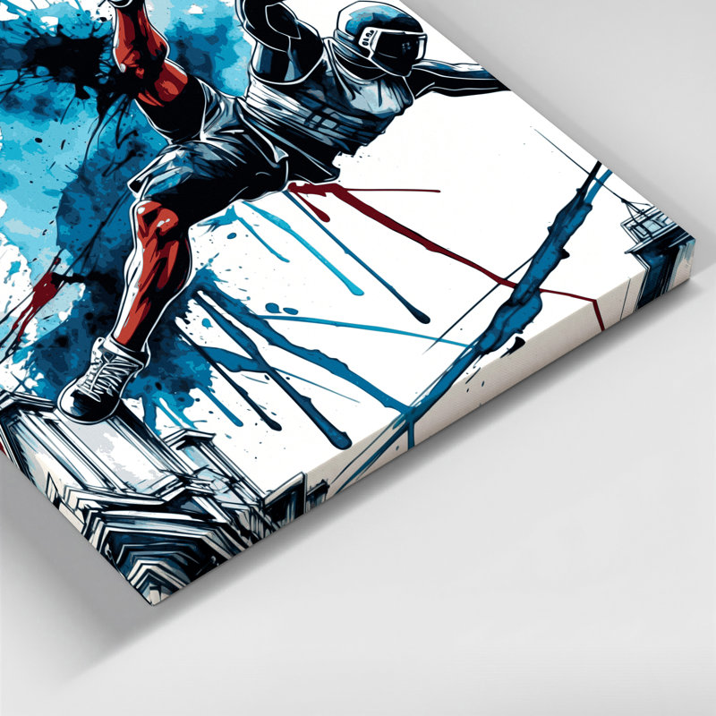 Art sur toile beige Sports Parkour, H 20 po x l 24 po