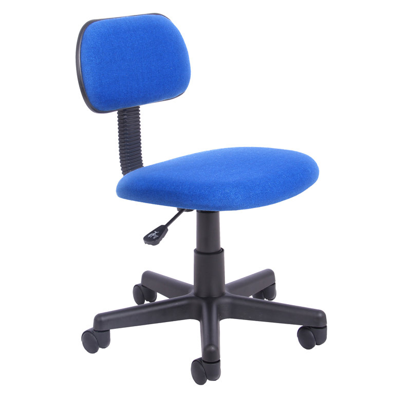 Polyester Blend Office Chair, Blue