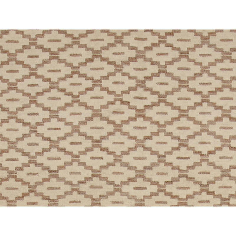 Geometric Area Rug in Brown