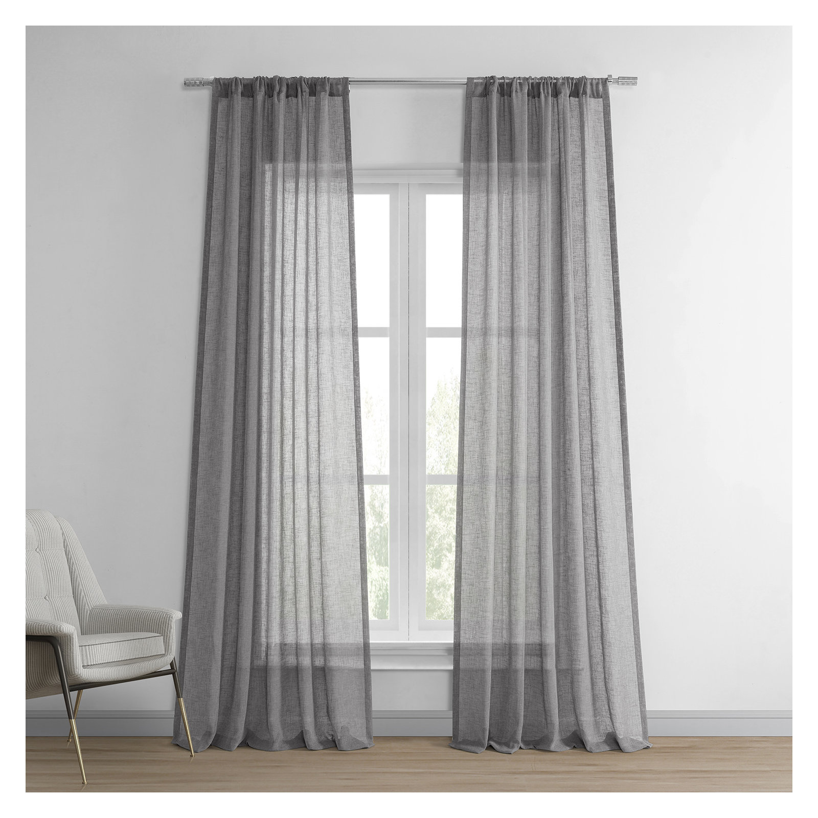 Gravel Gray, 50"W x 120"L