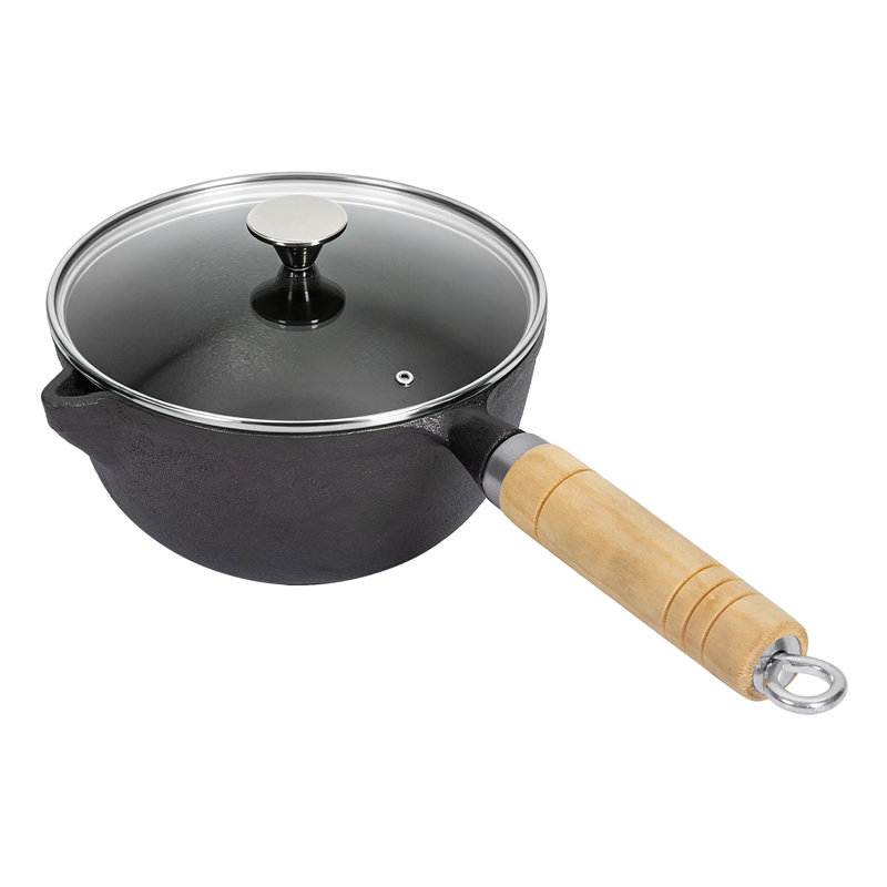 Living And Home 1L Cast Iron Soup Pot, 1.8L