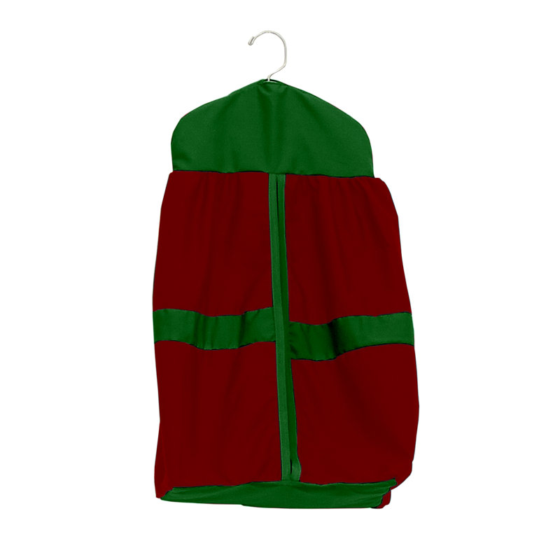 Rangement pour lit de bébé Hilderbrand, Rouge / Vert