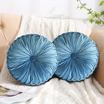 Velvet Round Throw Pillow