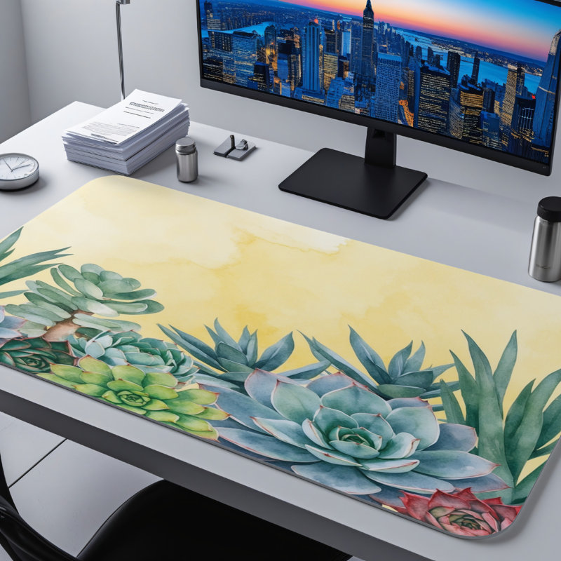 Polyester Desk Pad, 31.5x15.5