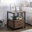 Table de chevet 1 tiroir en fer Kempst-2073291775
