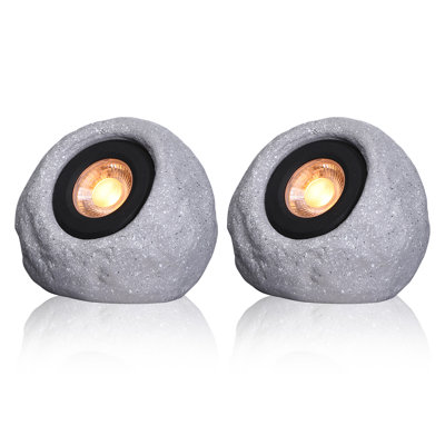 5CCT LED Round Stone Lights, 5W Low Voltage Outdoor Landscape Spotlights