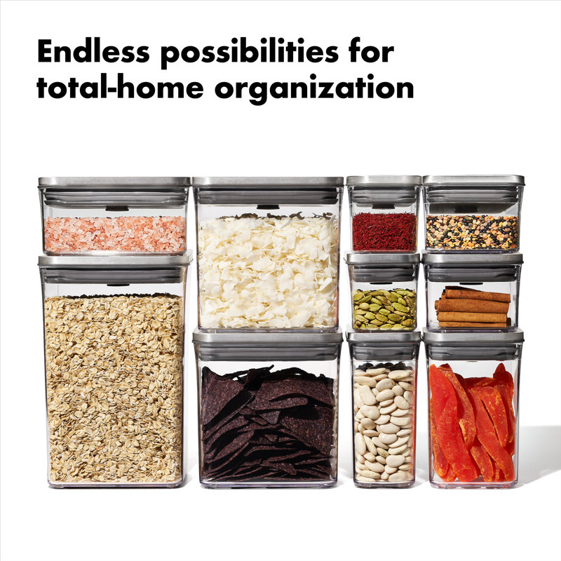 Steel 12 Container Food Storage Set