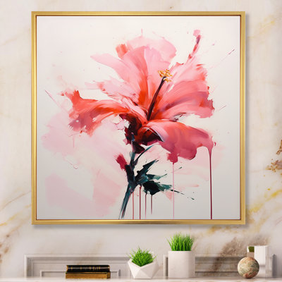 «Coral Elegance Single Rose Rose Blossoming» sur impression sur toile