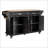 Kitchen Island With Rubber Wood Countertop, 5-Wheel Mobility, And Ample Storage For Enhanced Cooking Experience-1473609436