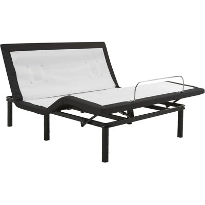 Base de lit de 15 pouces avec ports USB, programmable, massage, zéro gravité, éclairage sous le lit