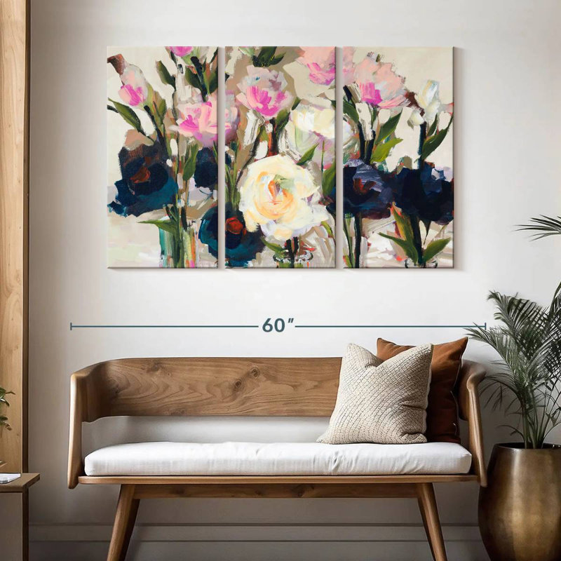 Avery Romantic Blossoms Neutral, 32" H x 50" W