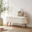 Banc de rangement avec repose-pieds ovale-62776089