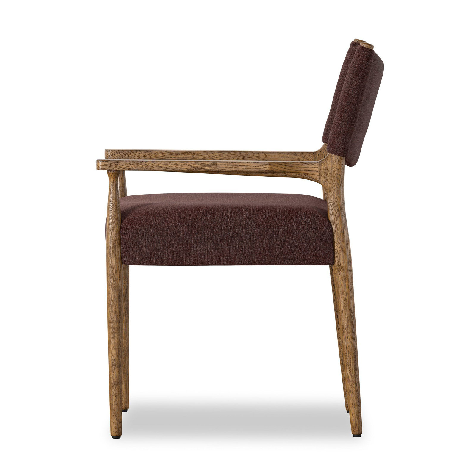 Yokum Dining Armchair, Toasted Oak, Laughlin Plum