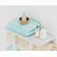 Porte-serviettes mural robuste avec tablette et 3 crochets - Organisateur de salle de bain peu encombrant pour grandes serviettes et accessoires de bain-114730028