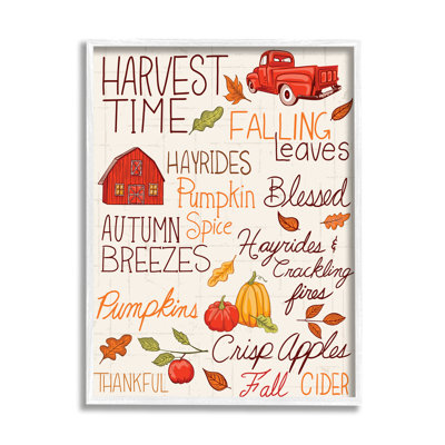 ba-820-Framed Cozy Fall Activities by Diane Labombarbe Single Picture Frame Print on Canvas
