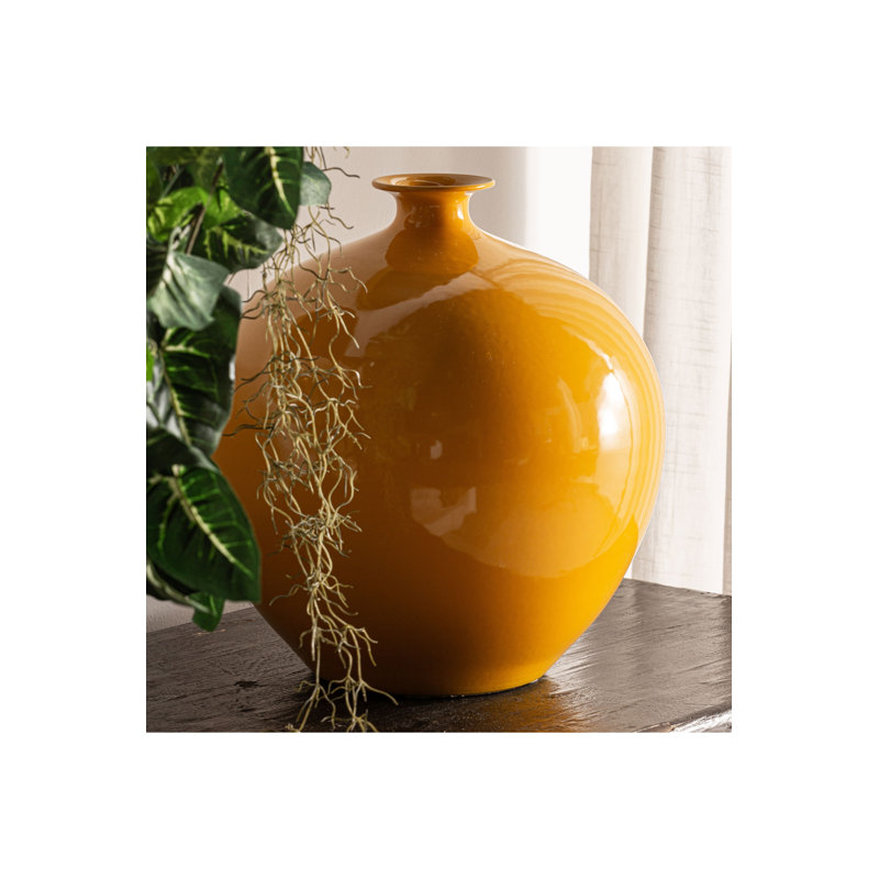 Vase moutarde