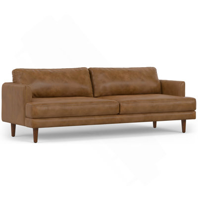 Livingston - 90" Sofa - Caramel Brown