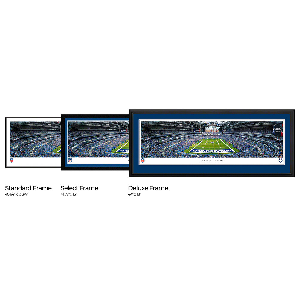 Colts End Zone Lettering Ebern Designs Indianapolis Colts, End Zone - Select Frame | Wayfair
