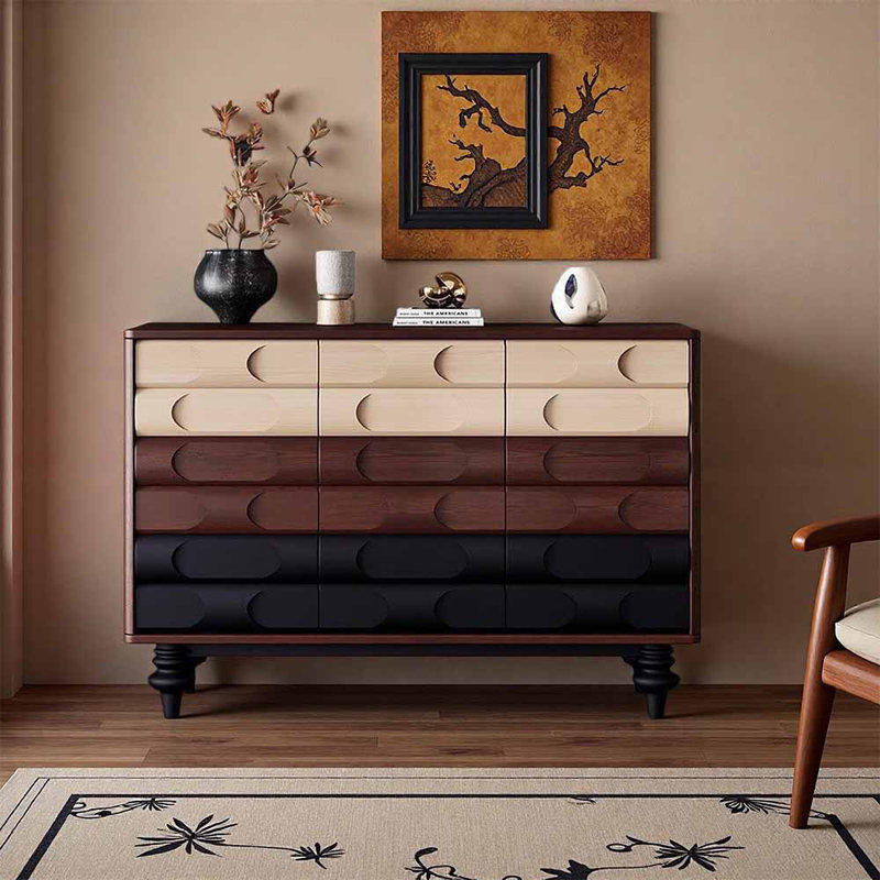 European style creative exquisite shoe cabinet, Beige/Brown/Black