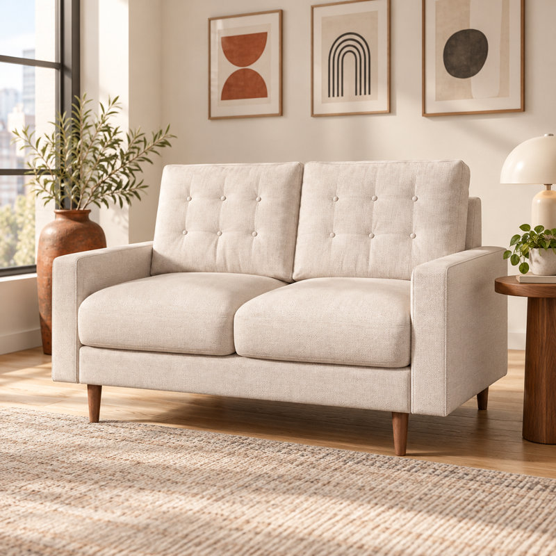 Upholstered 50.4 " Sofa, Beige