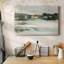 Toile tendue avec galerie Turquoise Marsh II-398557373